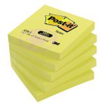 Post-it Notes Recycled 76 x 76mm Canary Yellow (Pack of 12) 654-1Y