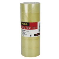 Scotch Easy Tear Clear Tape 24mm x 33m (Pack of 6) ET2433T6