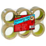 Scotch Packaging Tape Heavy 50mm x 66m Clear (Pack of 6) PVC5066F6 T