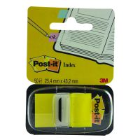 3M Post-it Index Tab 25mm Yellow With Dispenser 680-5