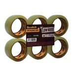 Scotch Packaging Tape Low Noise 48mm x 66m Clear (Pack of 6) 3707