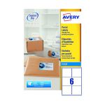 Avery QuickDRY White Inkjet Labels 99.1 x 93.1mm 6 Per Sheet (Pack of 600) J8166-100