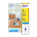 Avery QuickDRY White Inkjet Labels 99.1 x 67.7mm 8 Per Sheet (Pack of 800) J8165-100