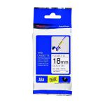 Brother P-Touch 18mm Black on White TZE241 Labelling Tape