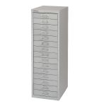 Bisley 15 Drawer A4 Cabinet Grey H3915NL-073