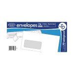 County Stationery DL White Window Peel and Seal Envelopes (Pack of 1000) C505