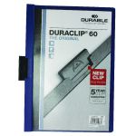 Durable 6mm Duraclip File A4 Dark Blue (Pack of 25) 2209/07