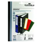 Durable Black Ordofix File Spine Label (Pack of 10) 8090/01
