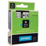 Dymo Black on White 1000/5000 D1 Standard Tape 6mmx7m S0720780
