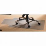 Cleartex PVC Chair Mat Carpet Rectangular 1210x1520mm Clear 1115225EV