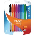Papermate Inkjoy 100 Stick Ballpoint Pen Assorted 1927074 (Pack of 8)