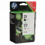 HP 21/22 Black /Cyan/Magenta/Yellow Ink Cartridges (Pack of 2) SD367AE