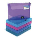 Rapesco Rigid Wallet Box File 40mm A4 Assorted (Pack of 5) 1048