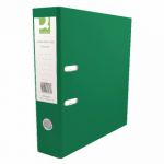 Q-Connect 70mm Lever Arch File Polypropylene A4 Green (Pack of 10) KF20022