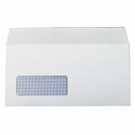 Q-Connect DL Window Envelopes 100gsm Self Seal White (Pack of 1000) 7138