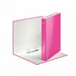 Leitz Wow A4 Plus 2 D-Ring Binder 25mm Pink (Pack of 10) 42410023