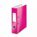 Leitz Wow 180 Lever Arch File 80mm A4 Pink  (Pack of 10) 10050023