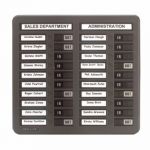 Indesign 20 Names In/Out Board Grey WPIT20I