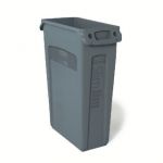 Rubbermaid Slim Jim Grey Venting Channel Container 87 Litre 3540-60-GRY
