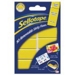 Sellotape Sticky Fixers Removable Pads 20 x 40mm (Pack of 10) 1445286