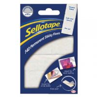 Sellotape Sticky Fixers Permanent 12 x 25mm (Pack of 140) 1445422