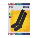Status Black Travel Socks Size 6-9 (Pack of 10) STRAVELSOC1PKB10