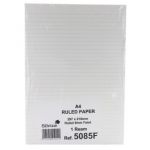 Silvine Feint Ruled Unpunched Fly Paper A4 (Pack of 500) 5085FEINT