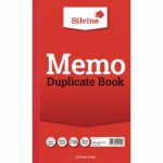 Silvine Duplicate Memo Book 210x127mm (Pack of 6) 601