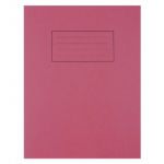 Silvine Feint Ruled With Margin Red 229x178mm Exercise Book 80 Pages (Pack of 10) EX101