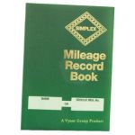 Simplex Mileage Record Book MRB