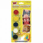 Tallom 5 Colour Face Paints (Pack of 12) 5111