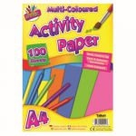 Art Box Activity Paper 100 Sheet A4 Assorted (Pack of 12) TAL05044