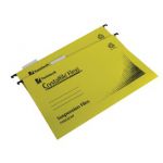Rexel Crystalfile Flexi Standard Foolscap Yellow (Pack of 50) 3000043