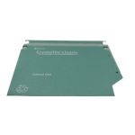 Rexel Crystalfile Classic 30mm Lateral File 500 Sheet Green (Pack of 25) 70672