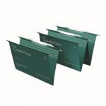 Rexel Crystalfile Classic 15mm Suspension File Foolscap Green (Pack of 50) 78046