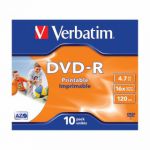 Verbatim 4.7GB 4x Speed Jewel Case DVD-R (Pack of 10) 43285