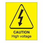 Sign Caution High Voltage