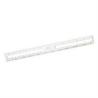 Helix 12 Inch Ruler Clear