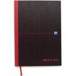 Black n Red Recycled Wirebound Polypropylene Book A4 Feint-Margin-Perforated 140 Pages