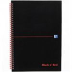 Black N Red Book Soft Cover A4 Notebook ( F66368)