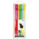 Stabilo Felt Pens Assorted Neon Colours