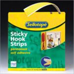 Sellotape Sticky Velcro Hooks Roll W25mm x L10m