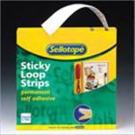 Sellotape Sticky Velcro Loops Roll W25mm x L10m